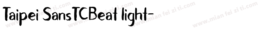 Taipei SansTCBeat light字体转换